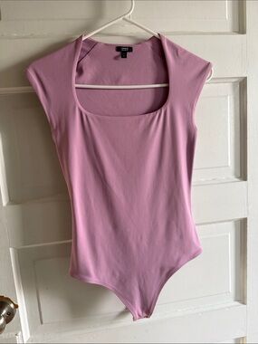 Express Lilac Scoop Neck Bodysuit